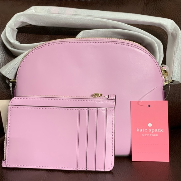 ‼️SOLD‼️2PCS Set KATE SPADE♠️Dome Crossbody with Zip Card - Picture 10 of 10